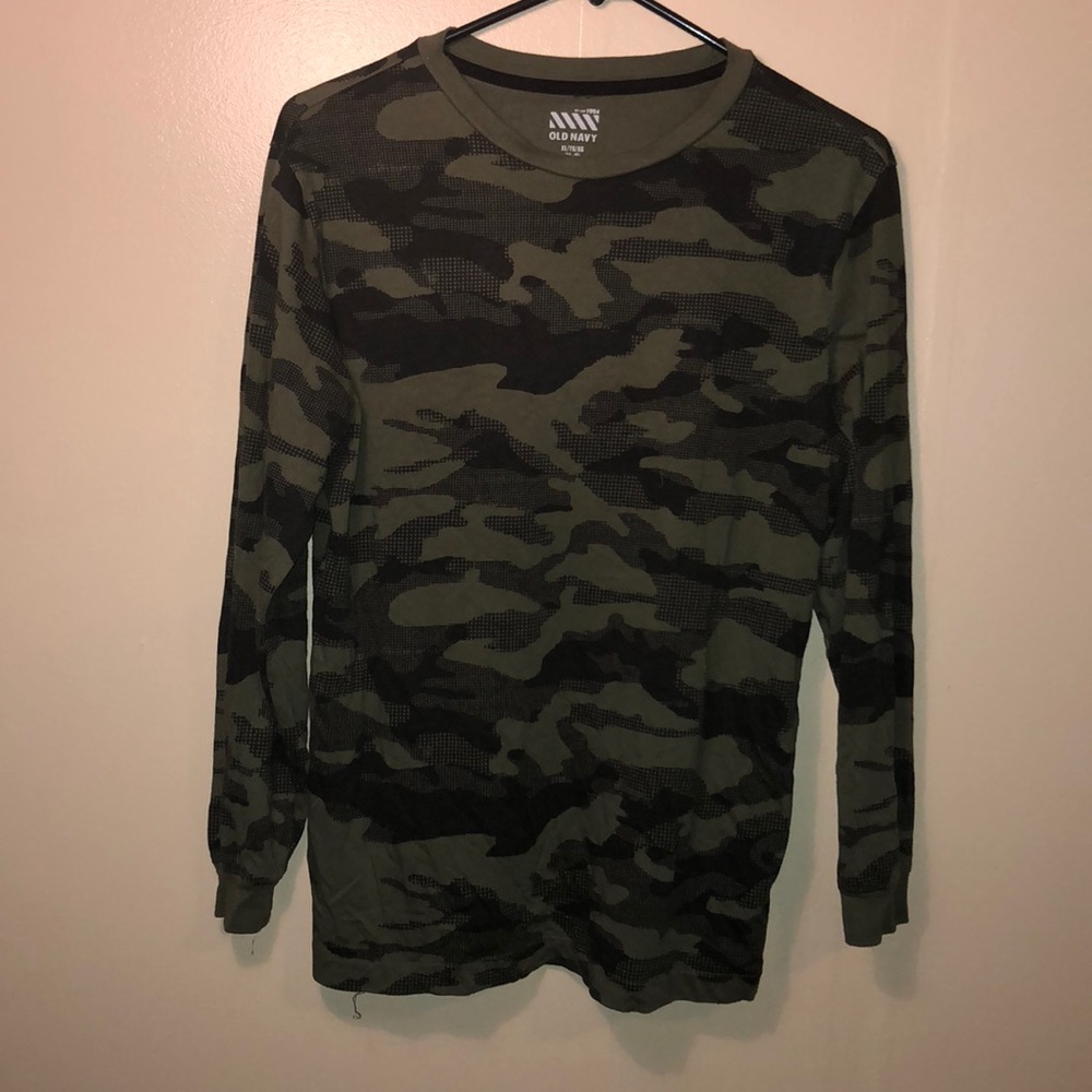old navy camouflage shirt